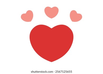 Heart icon. solid icon style. icon related to valentine. valentine day elements vector illustration