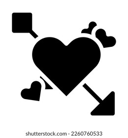 icono cardíaco estilo sólido ilustración valentina elemento vector y símbolo perfecto. Signo de icono de la colección moderna para la web.