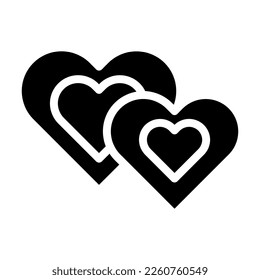 icono cardíaco estilo sólido ilustración valentina elemento vector y símbolo perfecto. Signo de icono de la colección moderna para la web.