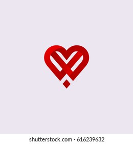 Heart icon symbol, isolated on gray backdrop. Modern valentines day greeting card concept.Thin line medical health sign design.For web site,poster,cover,invitation letter and wallpaper