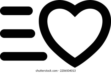 Icono, símbolo o logotipo del corazón