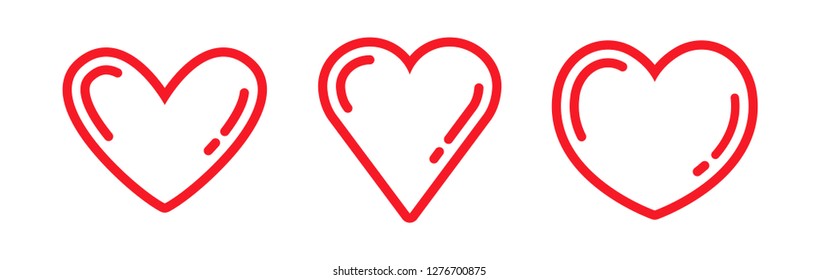 Heart icon, symbol of love