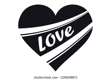 Heart Icon. Symbol of Love. Happy Valentine's Day