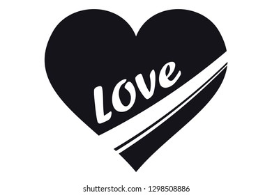 Heart Icon. Symbol of Love. Happy Valentine's Day