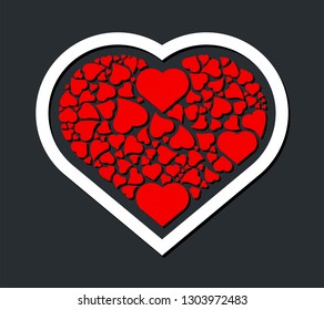Heart Icon. Symbol of Love. Happy Valentine's Day