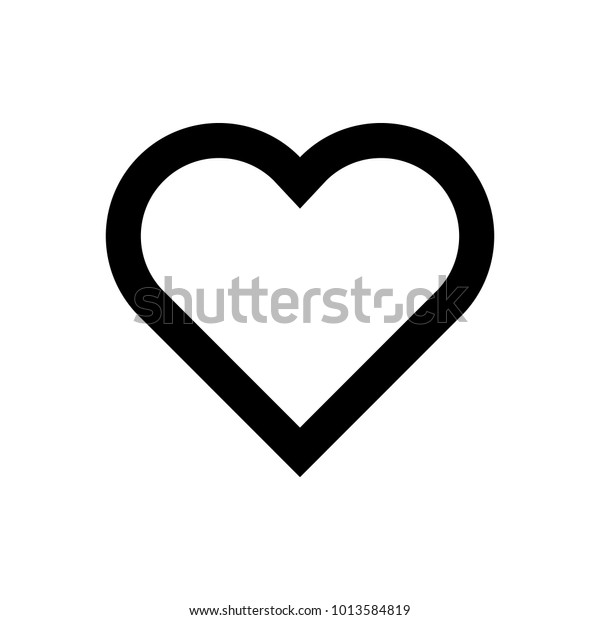 Heart Icon Symbol Love Saint Valentines Stock Vector Royalty Free