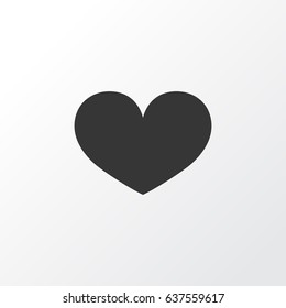 Heart Icon Symbol. Premium Quality Isolated Soul Element In Trendy Style.