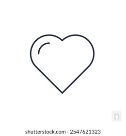 Heart icon. Heart Symbol sign for mobile concept and web design. Vector icon, Logo illustration, Vector graphics