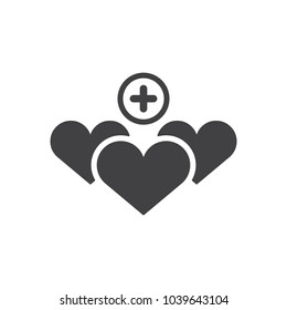 Heart icon symbol vector