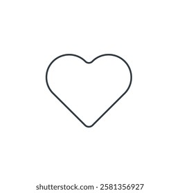 Heart icon symbol vector illustration isolated on white background