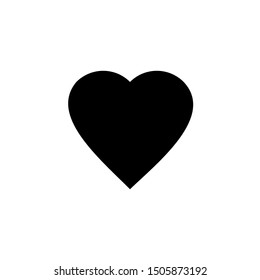 heart icon symbol vector on white background
