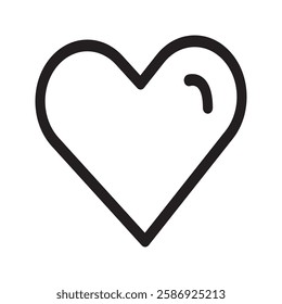 Heart icon symbolizing deep emotions, romance, and meaningful connections. Ideal for social media, relationships, and love-themed content