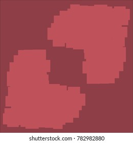 Heart icon target which consists of isolated elements. Modern style with ethnic elements in heart icon. Can be used as print, wallpaper, cards, valentine cards, logo, background and etc.