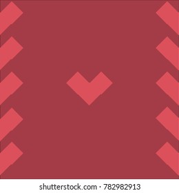 Heart icon target which consists of isolated elements. Modern style with ethnic elements in heart icon. Can be used as print, wallpaper, cards, valentine cards, logo, background and etc.