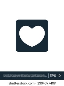 Heart icon template