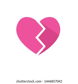 Heart icon template, love heart vector design elements