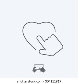 Heart icon - Thin series