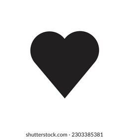Heart icon in trendy flat design.