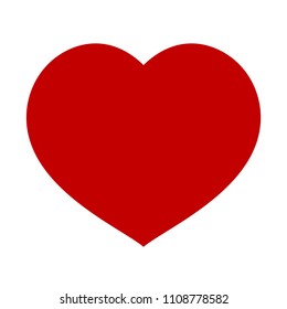 Heart icon in trendy flat style isolated on background. Heart icon page symbol for your web site design Heart icon logo. Red Vector illustration, EPS10.