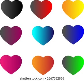 Heart icon in trendy flat style isolated on background. Heart icon page symbol for your web site design Heart icon logo, app, UI. Heart icon Vector illustration, EPS10.