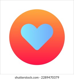 Heart icon in trendy flat style. Heart icon page symbol for your web site design Heart icon logo, app, UI. vector illustration on white background