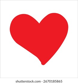 Icono del corazón en estilo plano de moda aislado en el fondo. Símbolo de la página del icono del corazón para su diseño del Sitio web. Ilustración vectorial de icono de corazón, 