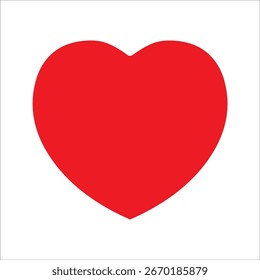 Icono del corazón en estilo plano de moda aislado en el fondo. Símbolo de la página del icono del corazón para su diseño del Sitio web. Ilustración vectorial de icono de corazón, 
