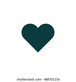 Heart Icon in trendy flat style isolated on white background. Love symbol for your web site design, logo. Vector illustration.