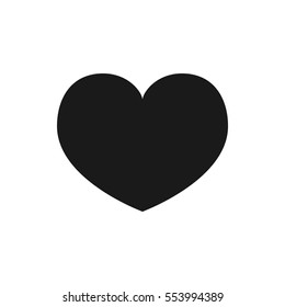 Heart Icon in trendy flat style isolated on white background. Love symbol for your web site design, logo, app, Vector illustration, EPS10.