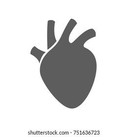 Heart icon in trendy flat style isolated on white background. Symbol for your web site design, logo, app, UI. Vector illustration, EPS