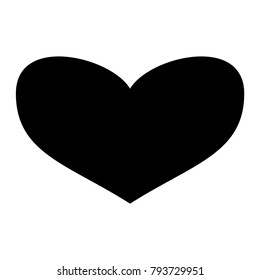 Heart icon in trendy flat style. Heart icon page symbol for your web site design. Heart icon and logo, app, UI.
