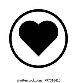 Heart icon in trendy flat style. Heart icon page symbol for your web site design. Heart icon and logo, app, UI.