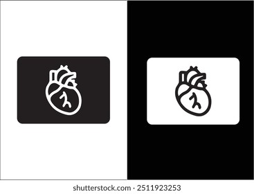 Icono del corazón con dos variaciones