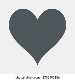 Heart icon valentine day quality vector illustration cut