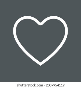 Heart icon valentine day quality vector illustration cut