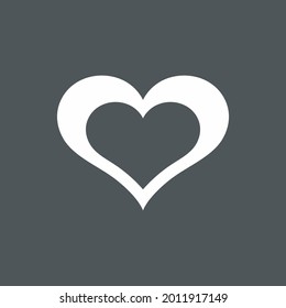Heart icon valentine day quality vector illustration cut svg