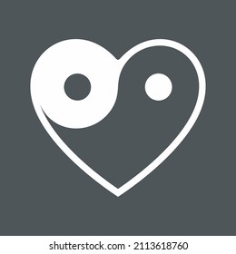 Heart icon valentine day quality vector illustration cut
