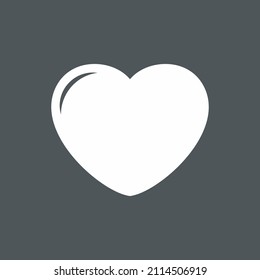 Heart icon valentine day quality vector illustration cut