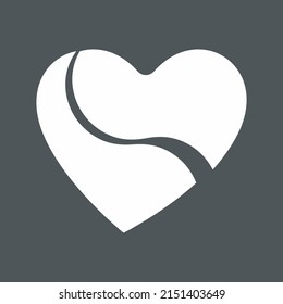 Heart icon valentine day quality vector illustration cut