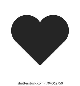 Heart icon, valentine day symbol.