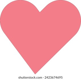 Heart Icon for valentine day.Perfect love symbol.