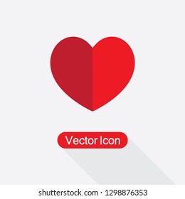 Heart Icon, Valentine's Day Vector Illustration Eps10