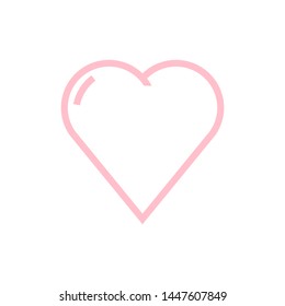 Heart Icon For Valentines Day. Vector Design Symboll Illustration