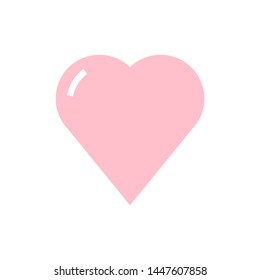 Heart Icon For Valentines Day. Vector Design Symboll Illustration
