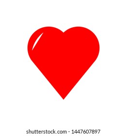 Heart Icon For Valentines Day. Vector Design Symboll Illustration