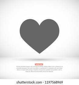 Heart icon  vector 10 eps design