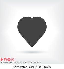 Heart icon  vector 10 eps design