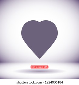 Heart icon  vector 10 eps design