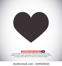 Heart icon  vector 10 eps design