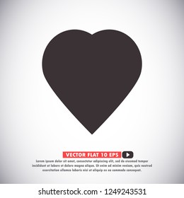 Heart icon  vector 10 eps design